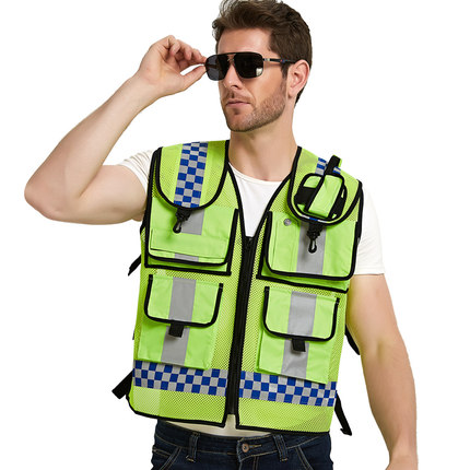 反光背心骑行马甲安全警示服外套交通驾驶员马 