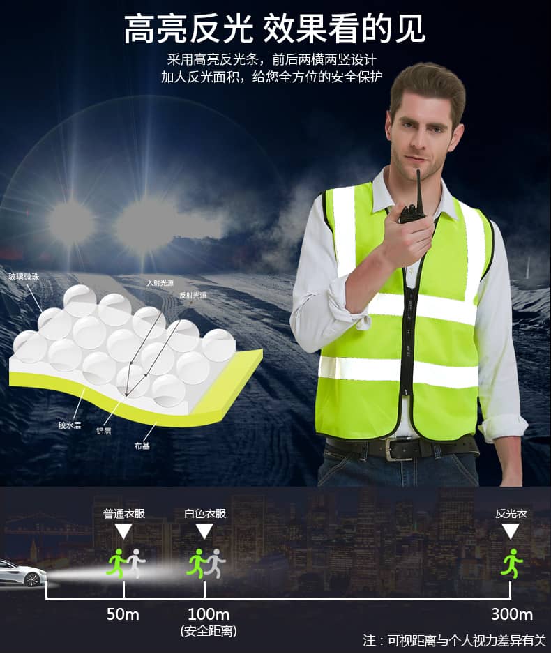 透气反光背心马甲安全服园林交通环卫服建筑施